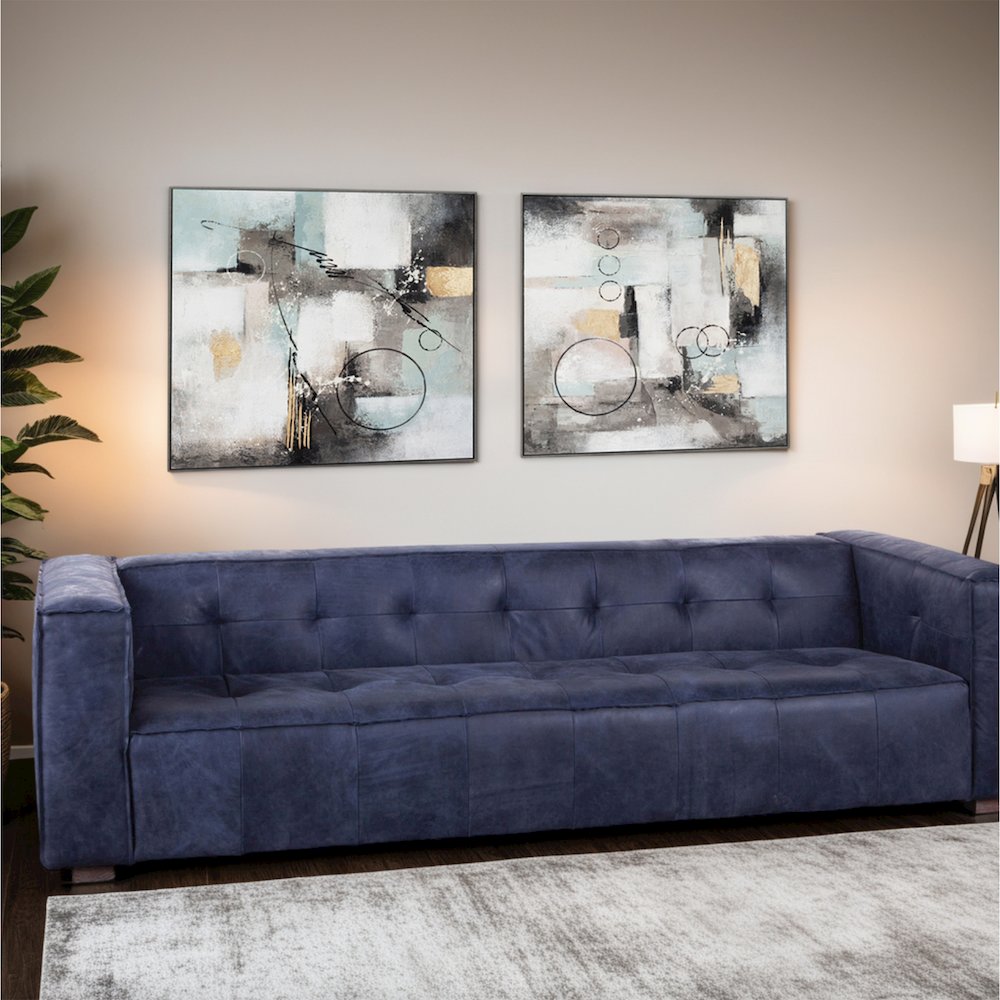 Echoes in Motion Hand Painted Framed Diptych. Picture 10