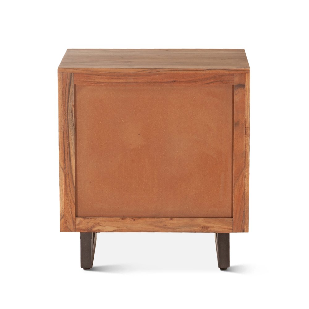 Glenwood Nightstand in Smoked Acacia. Picture 3