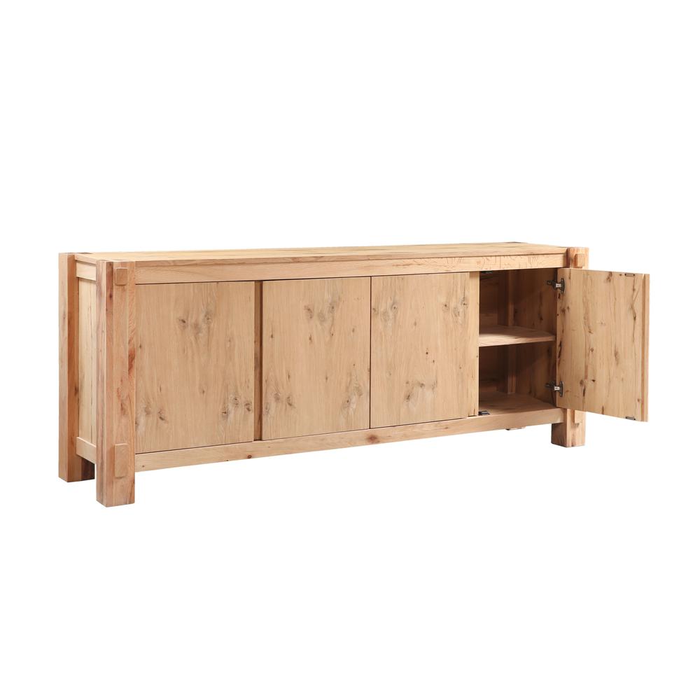 Alpine 80" Buffet in Distressed Oak. Picture 3