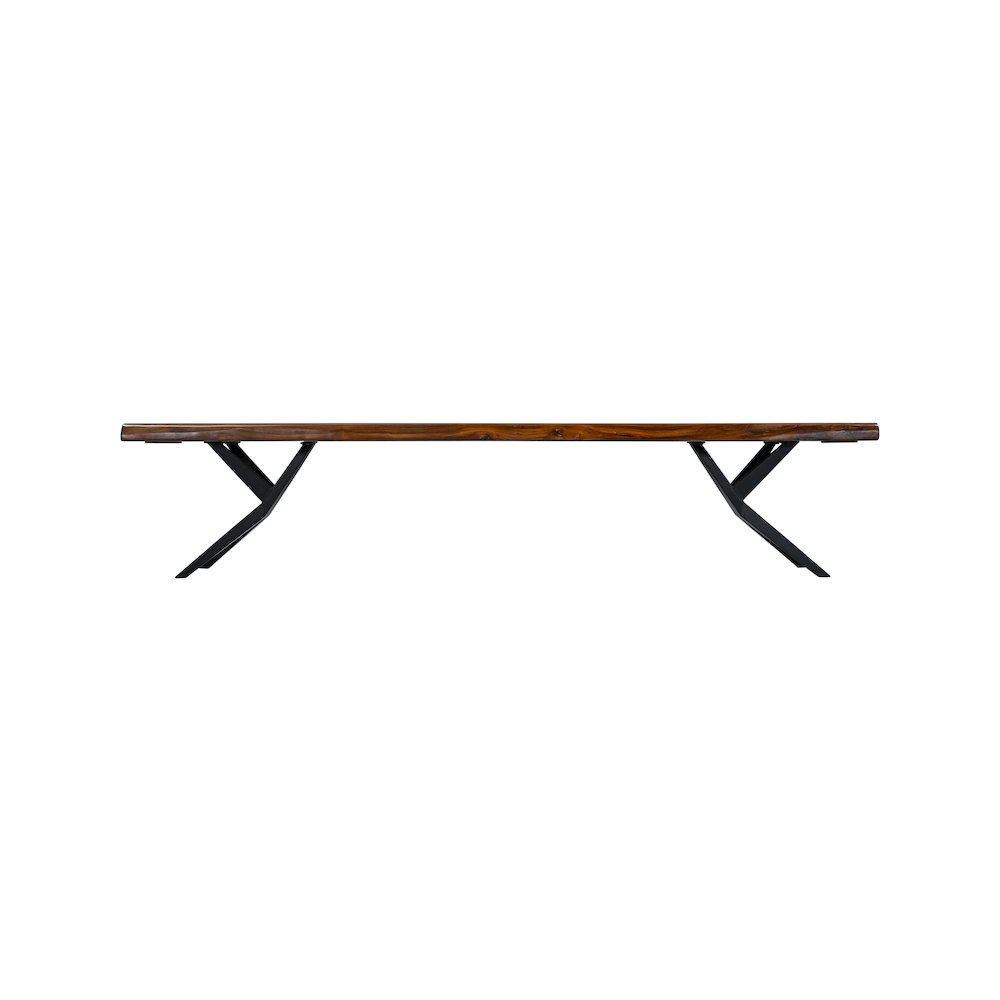Rosewood 90" Bench in Natural Sheesham. Picture 7