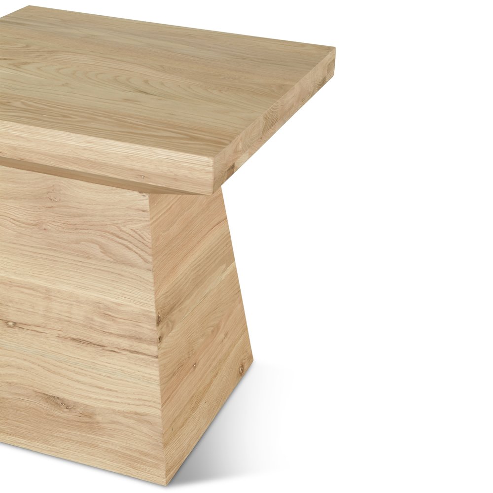 Incus 24" Side Table in Natural Oak. Picture 3