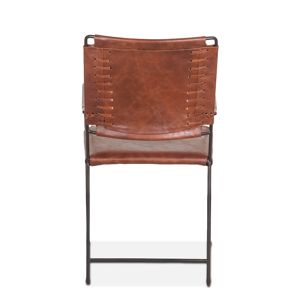 Melbourne Industrial Modern Leather Arm Chair.. Picture 3