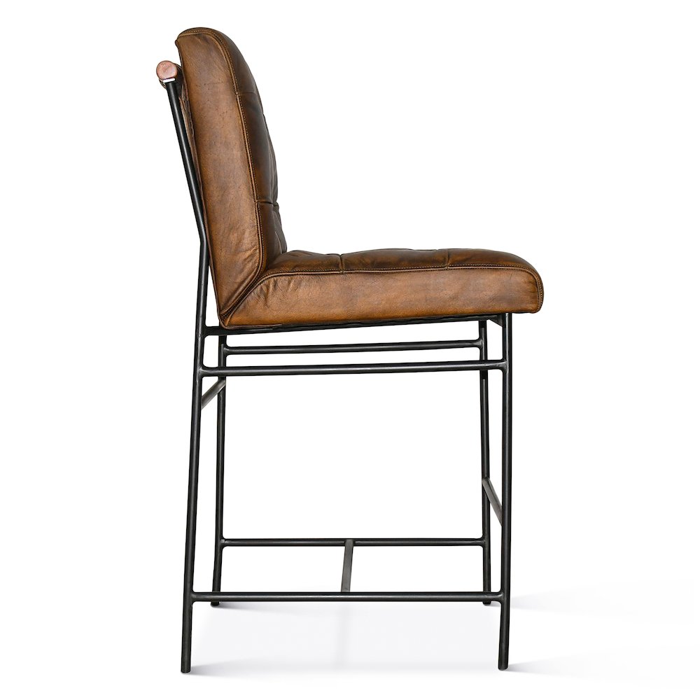 Brisbane Stockton Counter Chair In Antique Whiskey. Picture 5