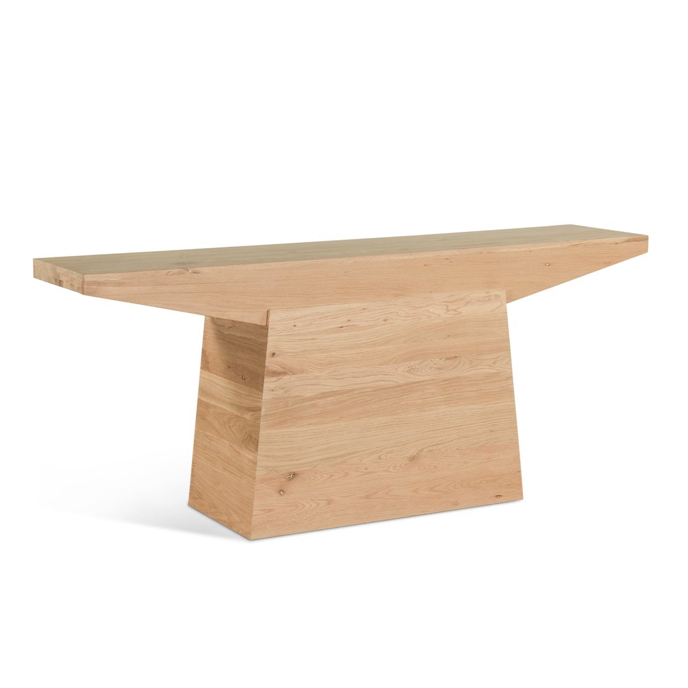 Incus 68" Console Table in Natural Oak. Picture 2
