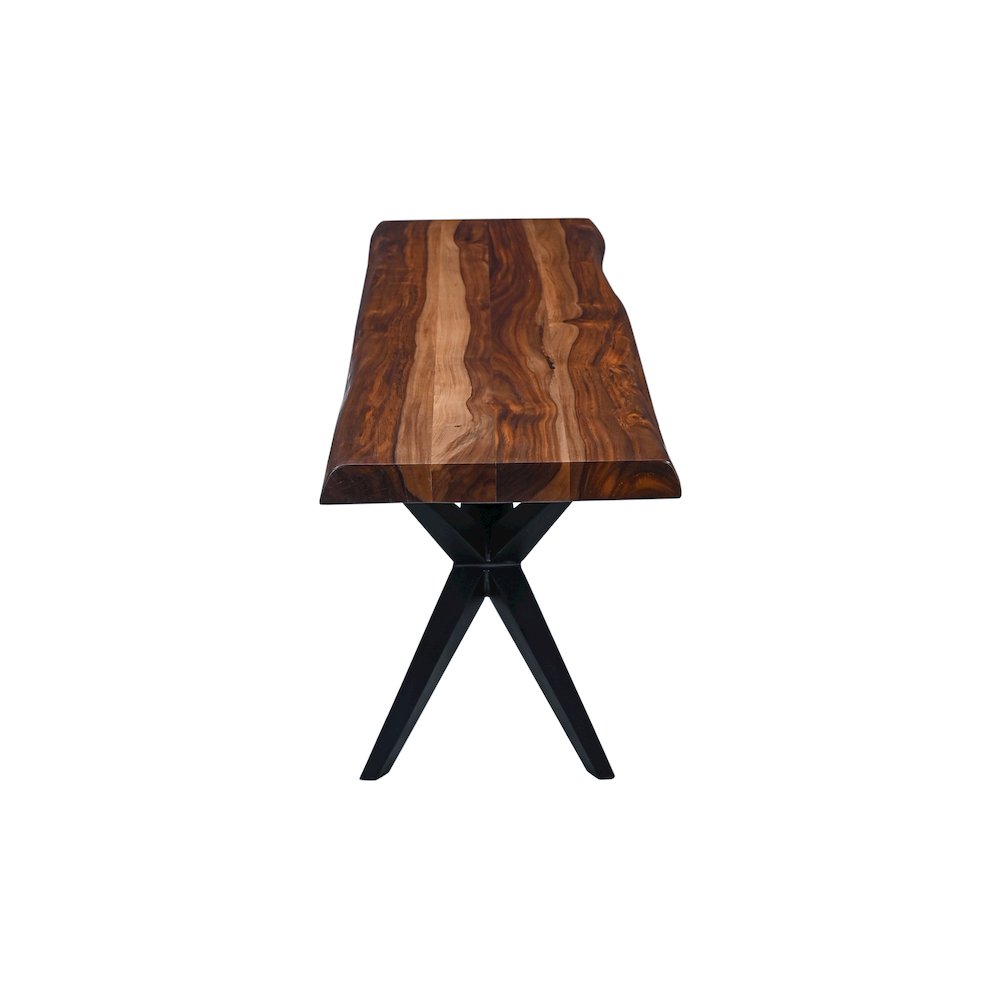 Rosewood 68" Bench in Natural Sheesham. Picture 6