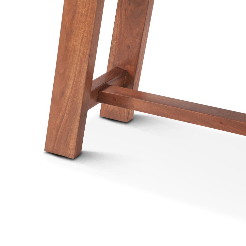 Stavanger 60" Counter Bench in Cinnamon Brown Finish. Picture 4