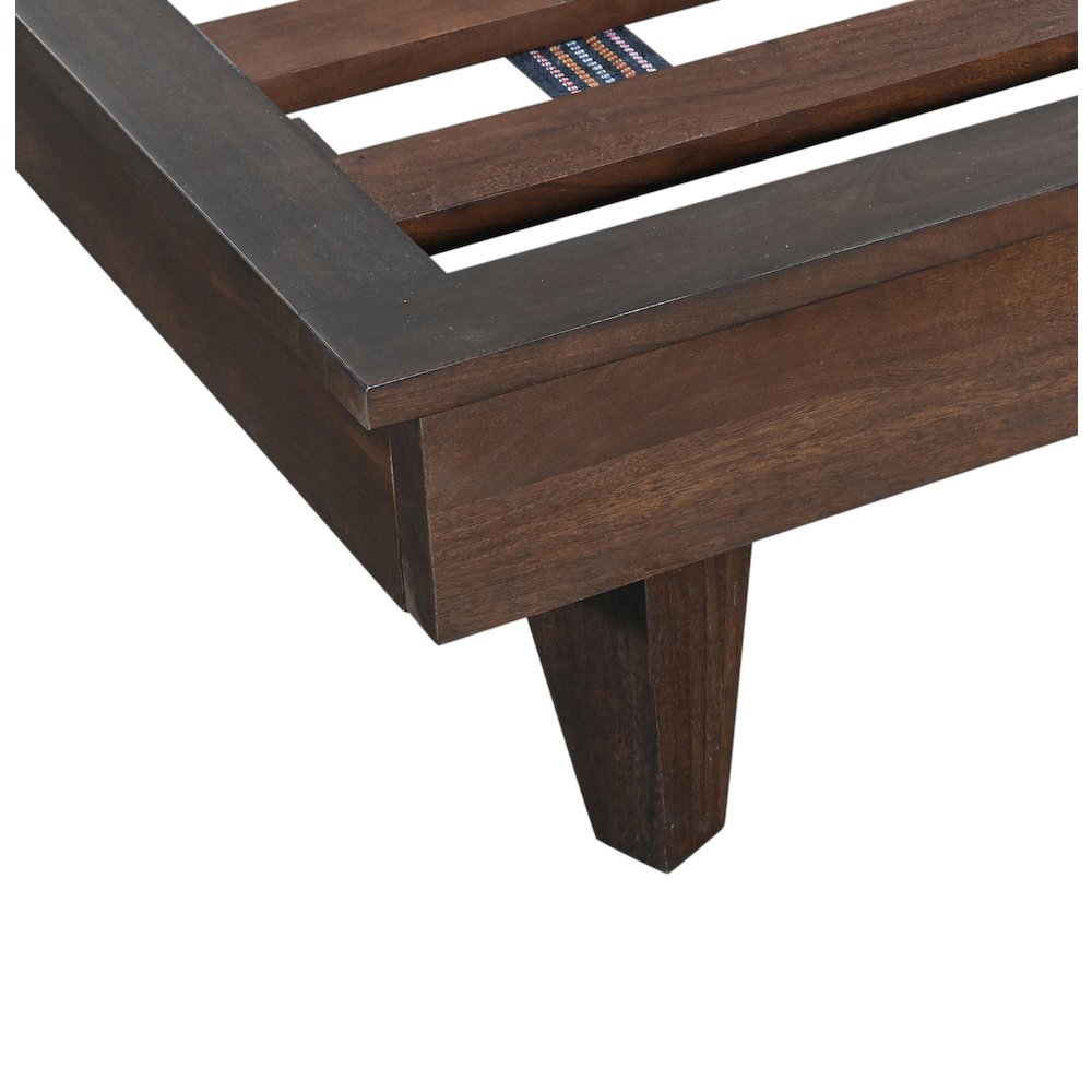 Lisbon Queen Bed in Royal Brown. Picture 7