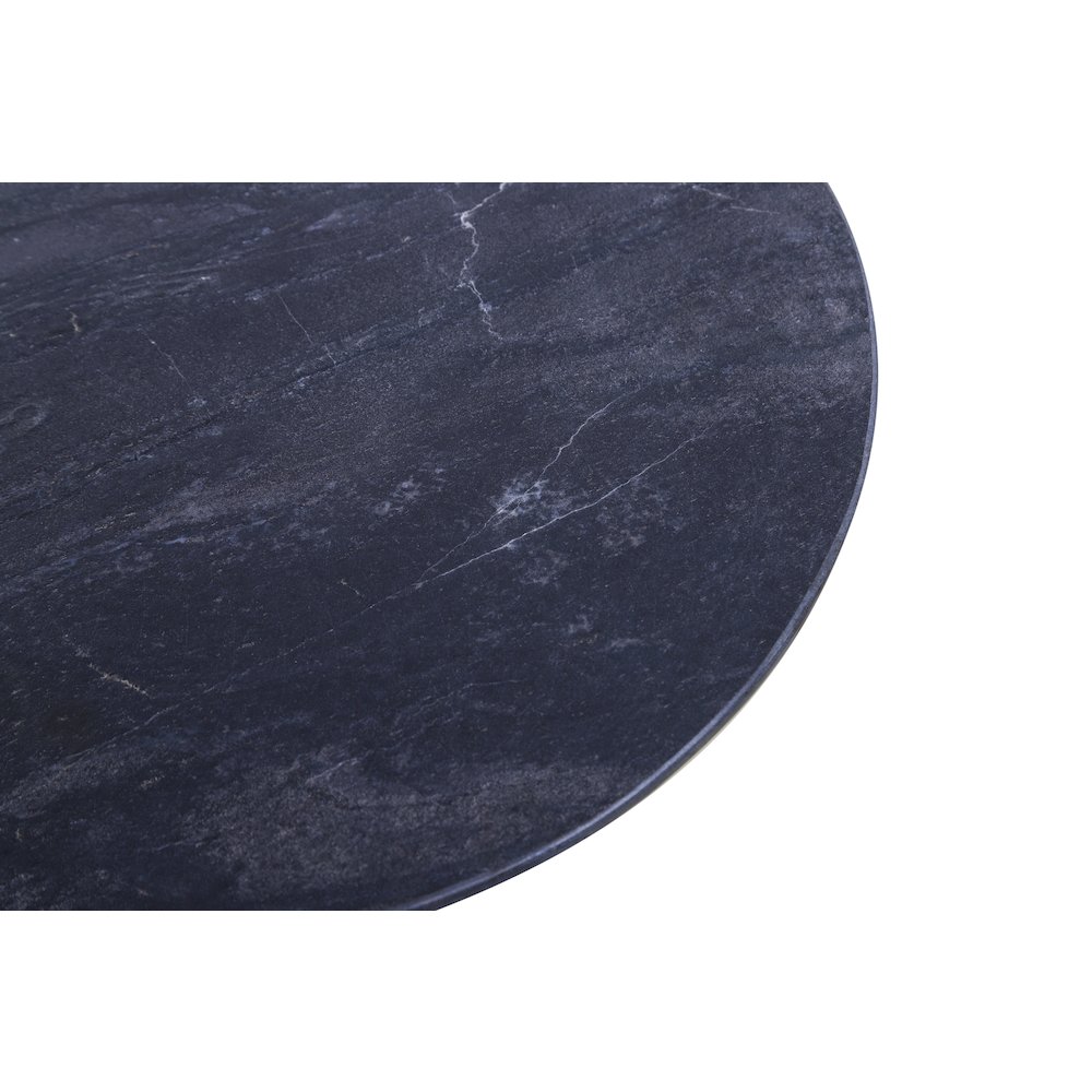 Glacier 18" Accent Table with Lava Marble. Picture 6