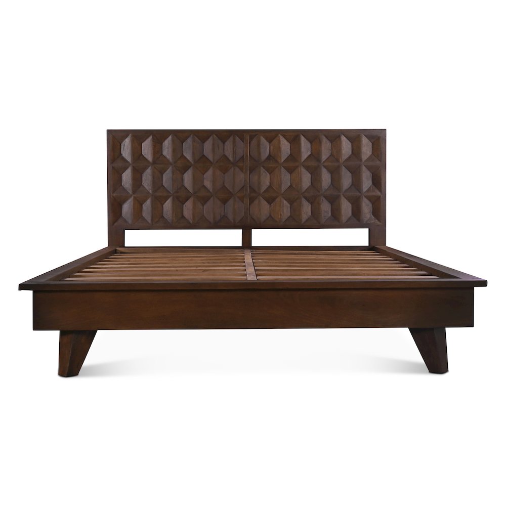 Lisbon King Bed in Royal Brown. Picture 1