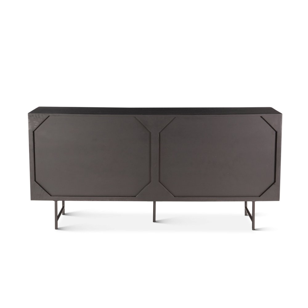 Halden 67" Sideboard Matte Black. Picture 2