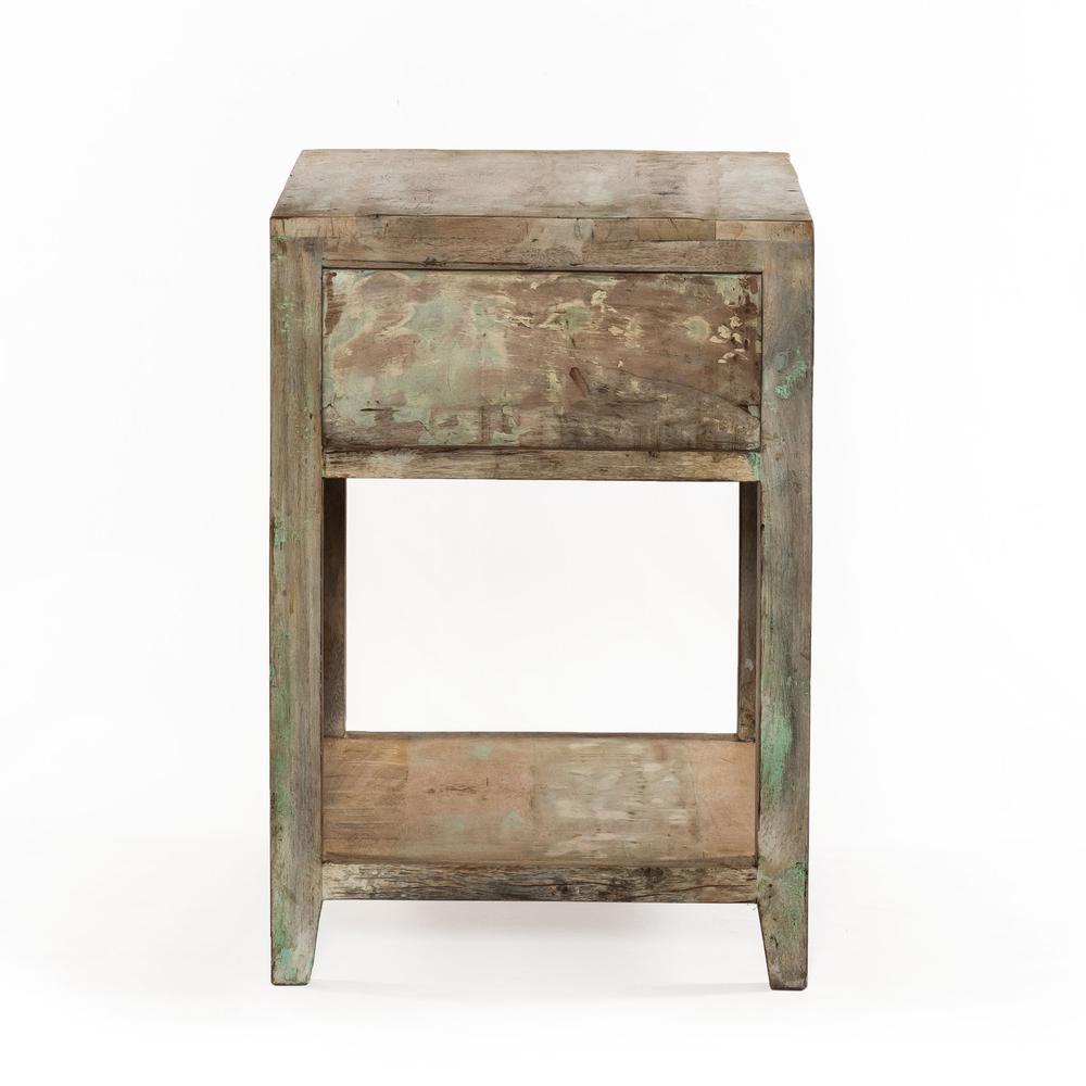 Coastal Vintage Teak Wood Nightstand, Belen Kox. Picture 3