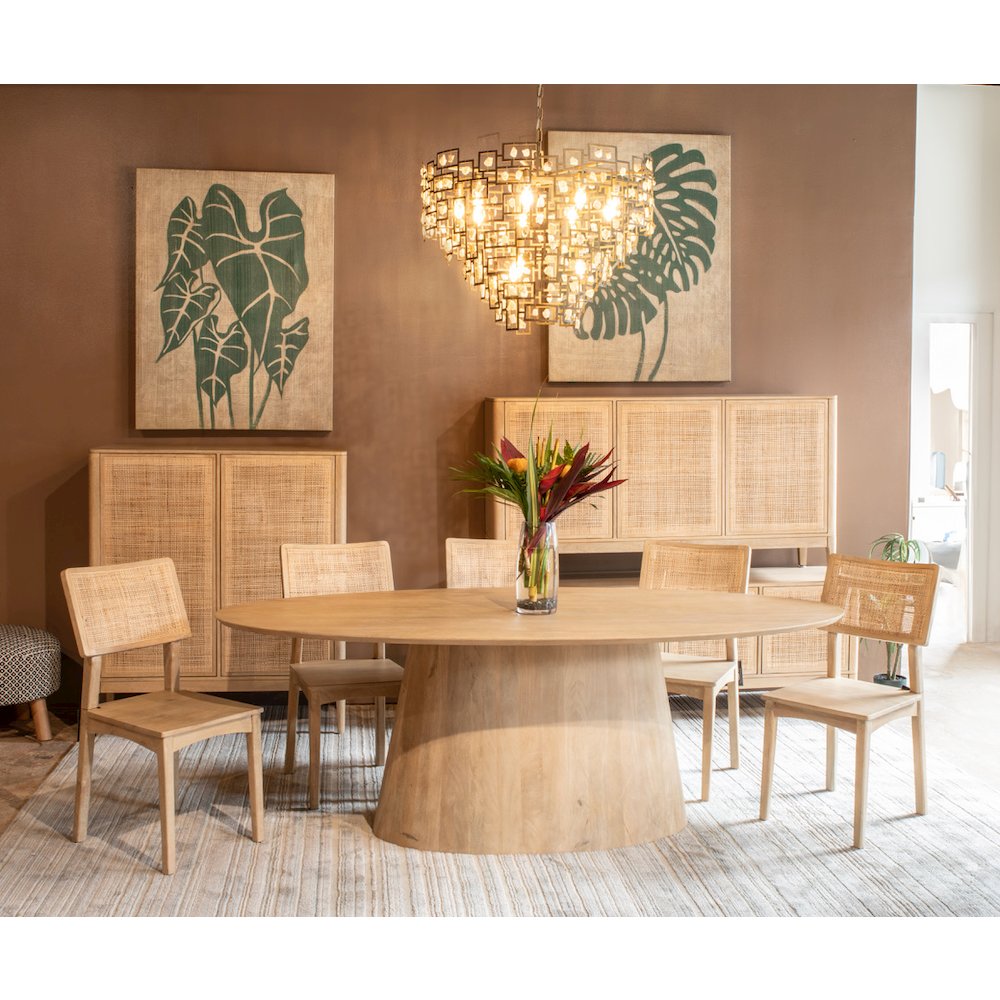 Calabasas 64" Sideboard in Natural White Cane. Picture 6