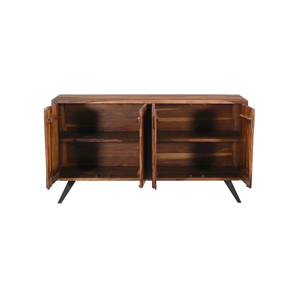 Rosewood 62" Sideboard in Natural Sheesham. Picture 4