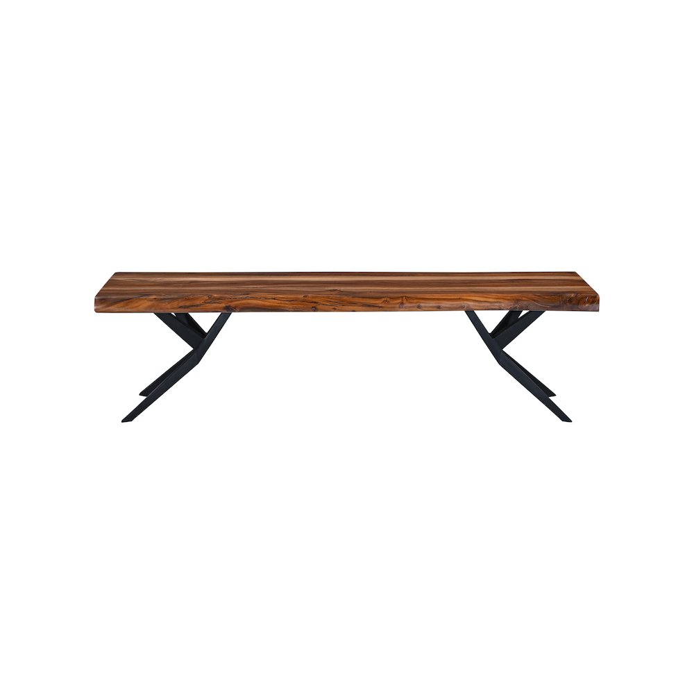 Rosewood 68" Bench in Natural Sheesham. Picture 2