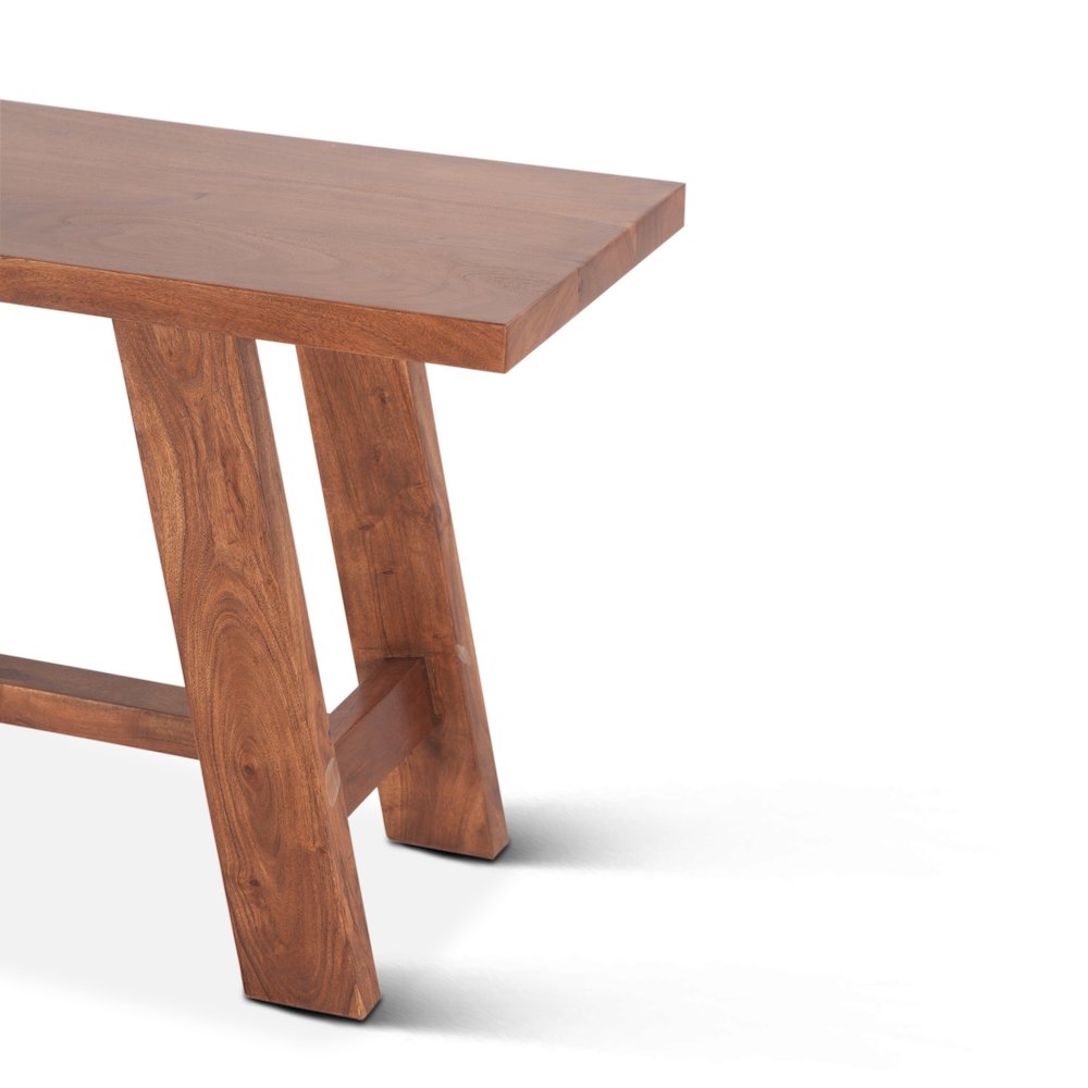 Stavanger 60" Counter Bench in Cinnamon Brown Finish. Picture 3
