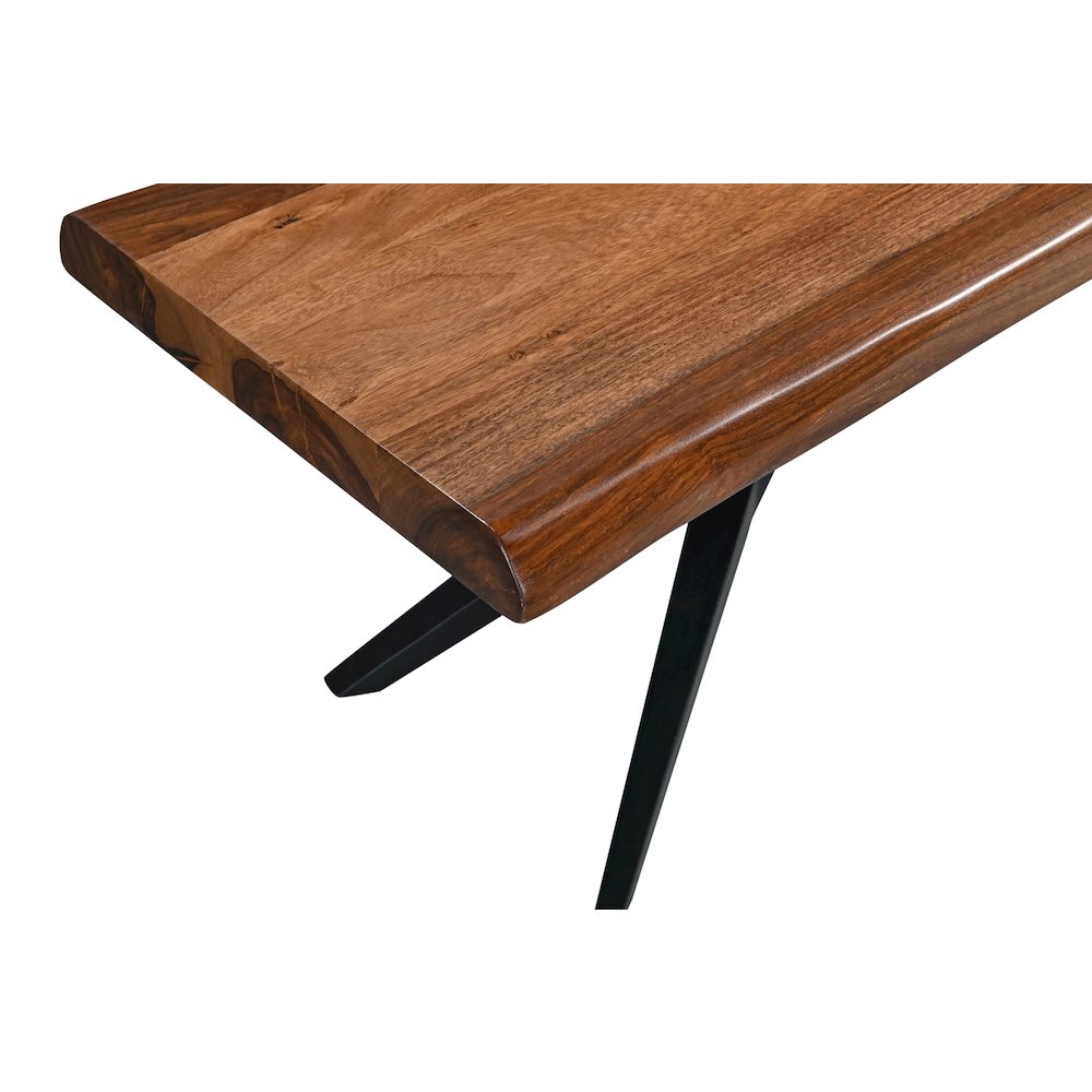 Rosewood 90" Bench in Natural Sheesham. Picture 2