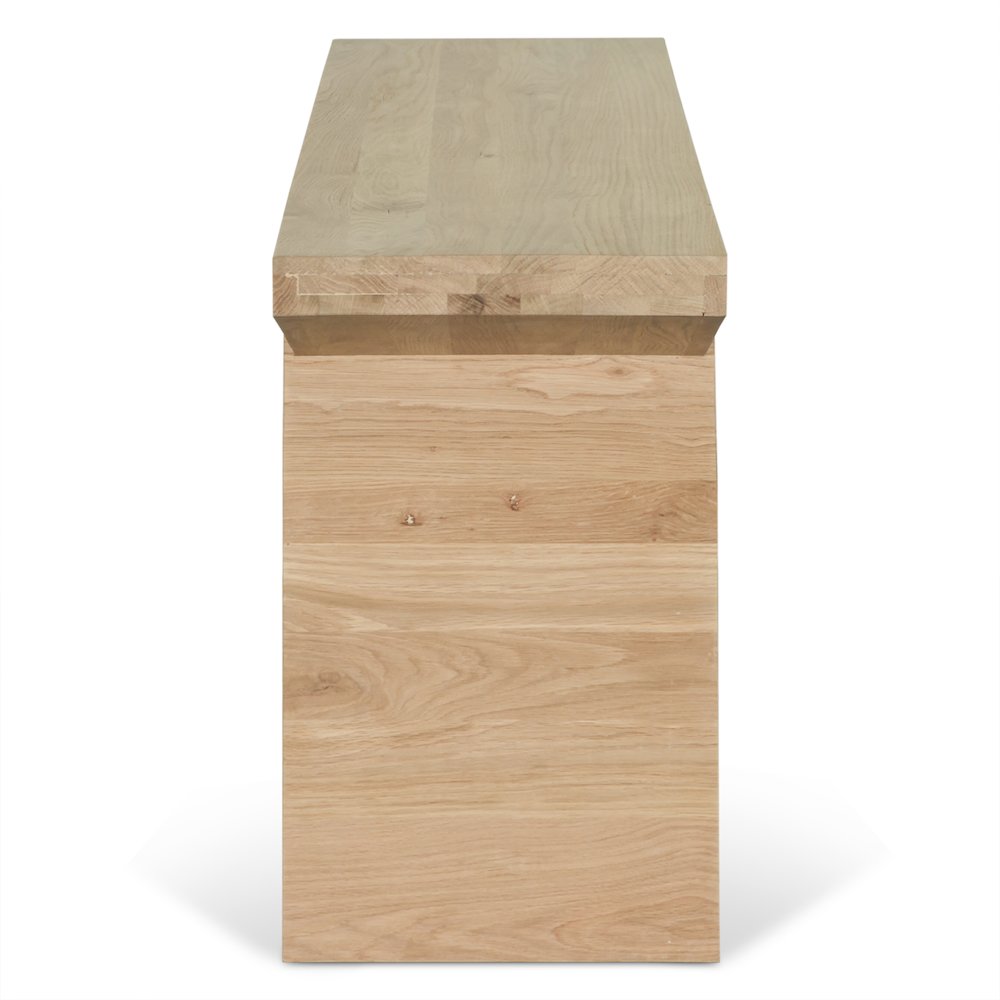 Incus 68" Console Table in Natural Oak. Picture 4