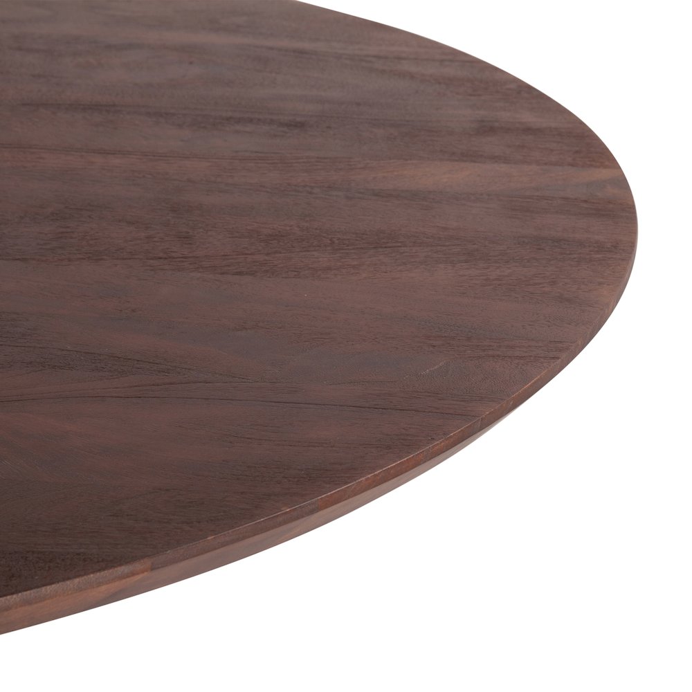 Oxford 60" Dining Table in Mango Wood with Walnut Finish. Picture 2