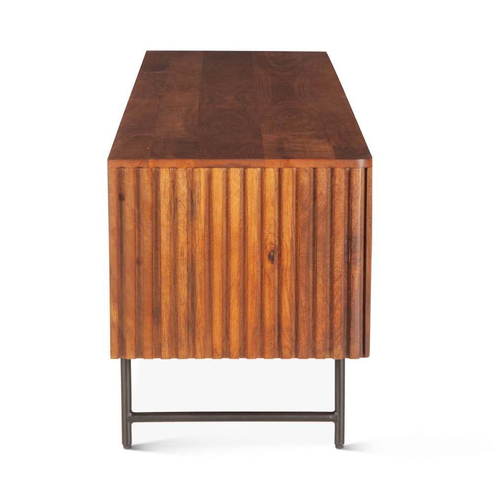 Halden 67" Plasma Cabinet Pecan Brown. Picture 7