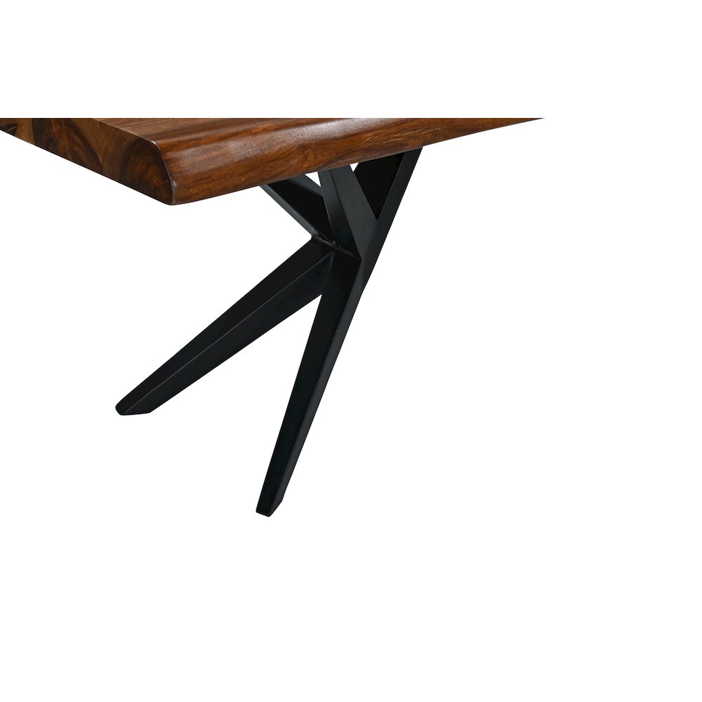 Rosewood 90" Bench in Natural Sheesham. Picture 3