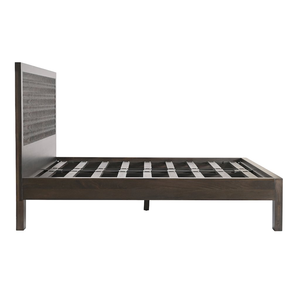 Cairo Queen Bed in Dark Java. Picture 7