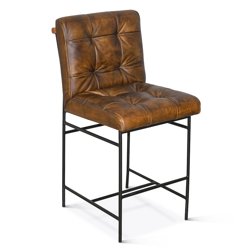 Brisbane Stockton Counter Chair In Antique Whiskey. Picture 2