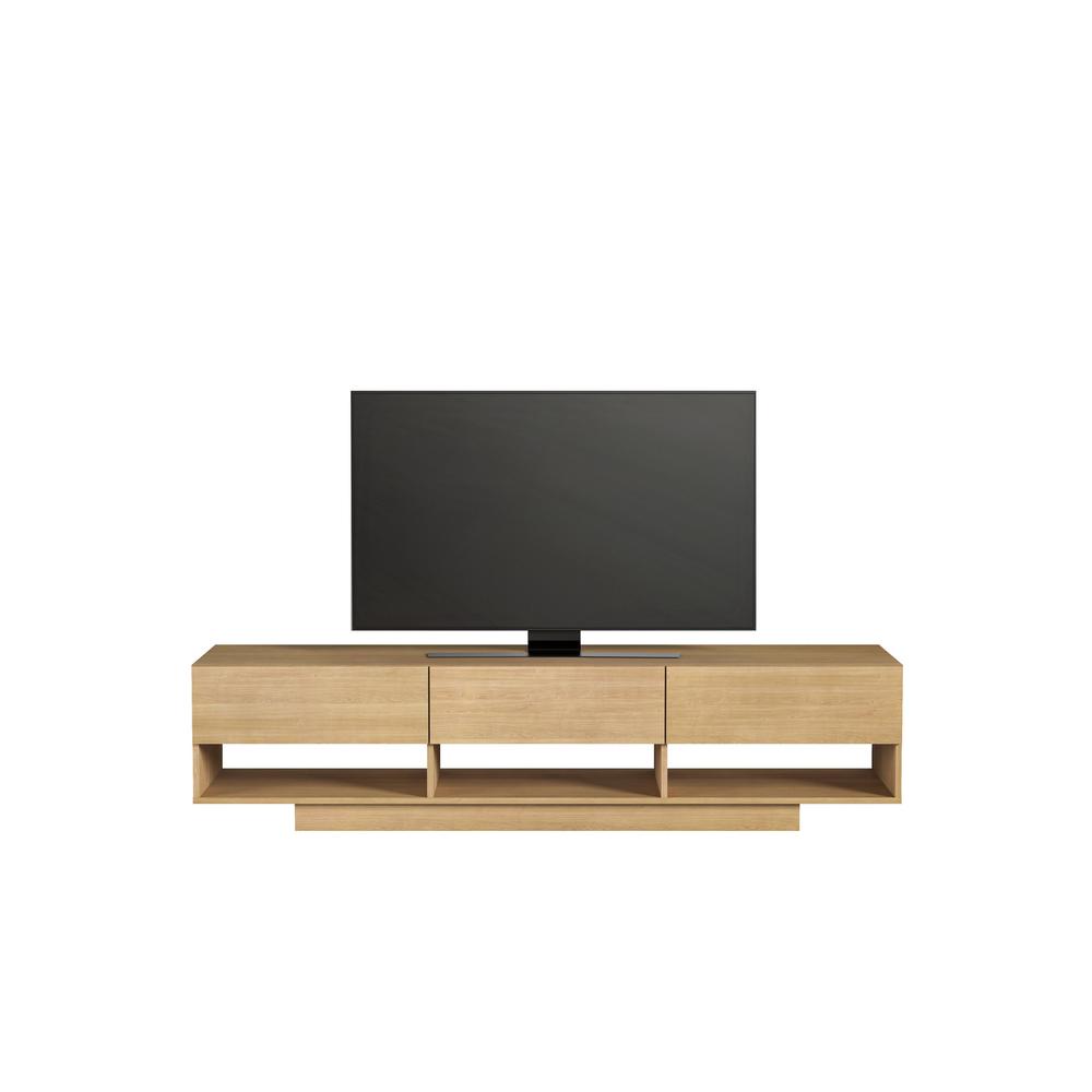 72-Inch Tv Stand With 3-Drawers, Golden Maple. Picture 1