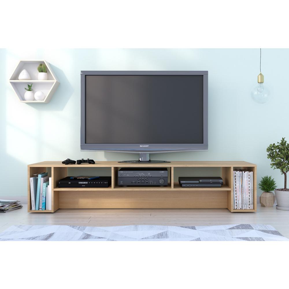 72-Inch Tv Stand, Natural Maple. Picture 3