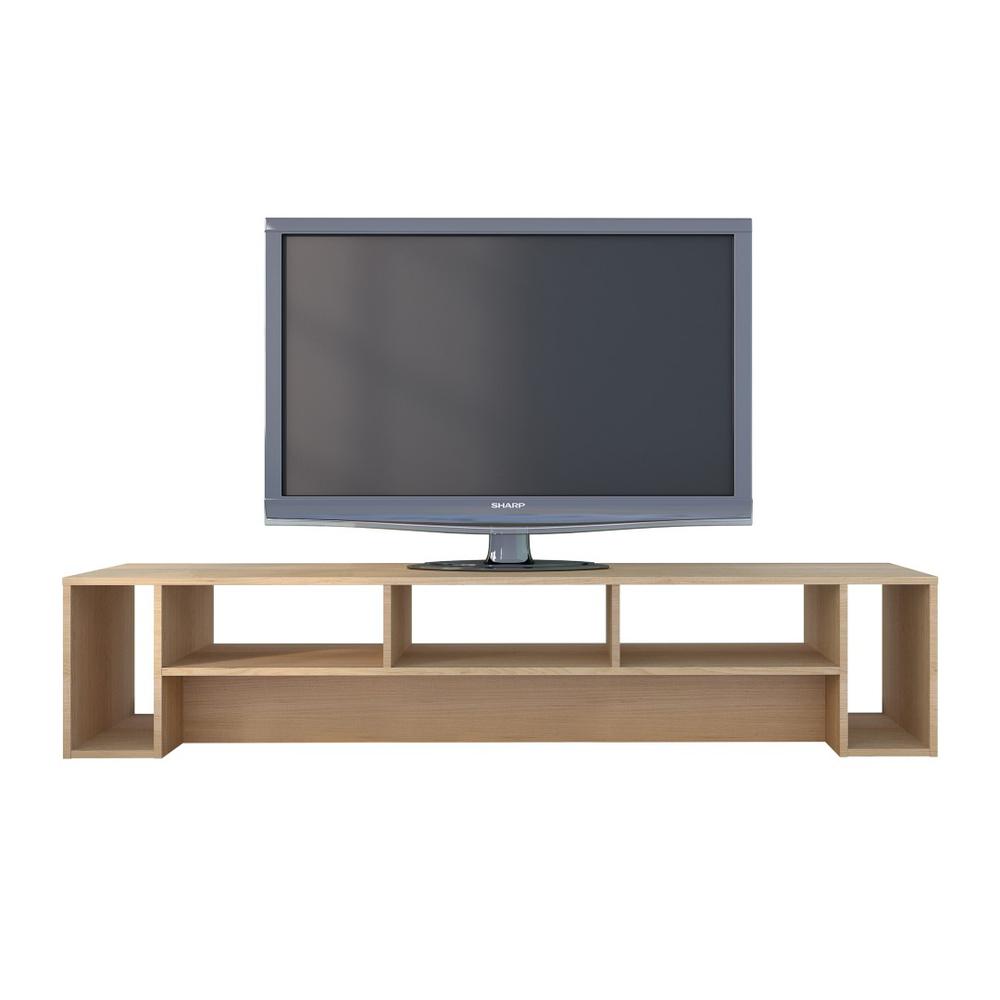 72-Inch Tv Stand, Natural Maple. Picture 2