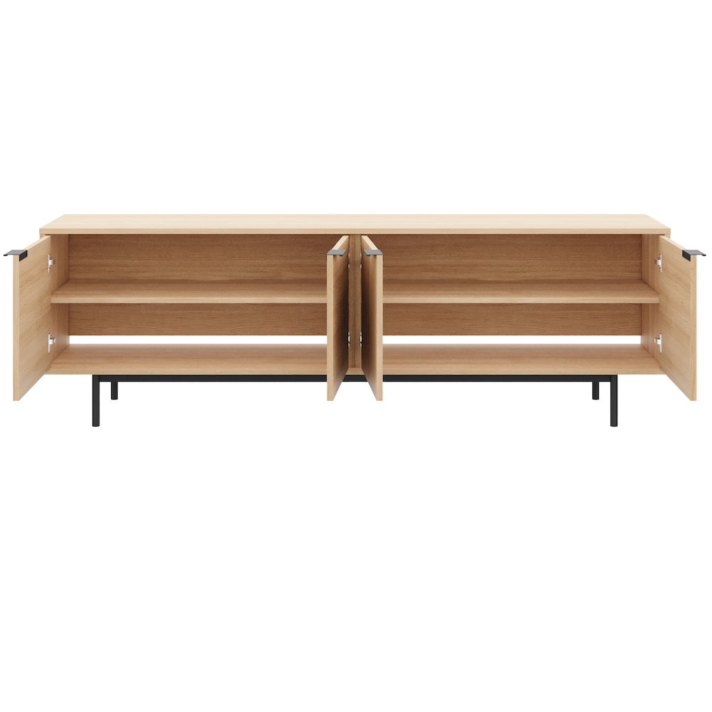 Hamilton 70” TV Stand with 4 Storage Cabinets. Picture 4