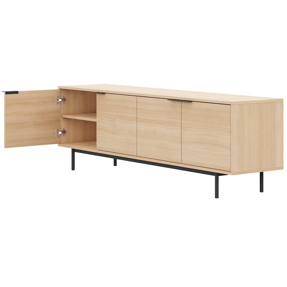 Hamilton 70” TV Stand with 4 Storage Cabinets. Picture 2