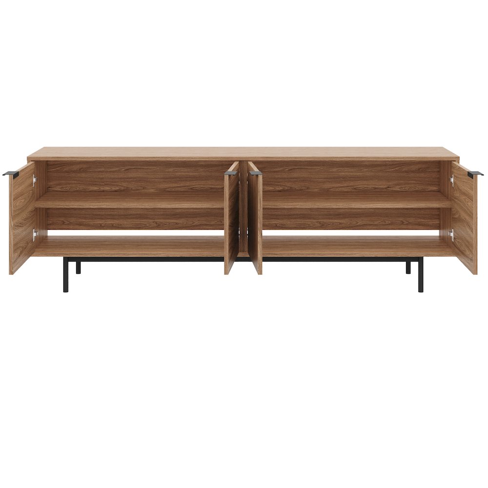 Hamilton 70” TV Stand with 4 Storage Cabinets. Picture 4