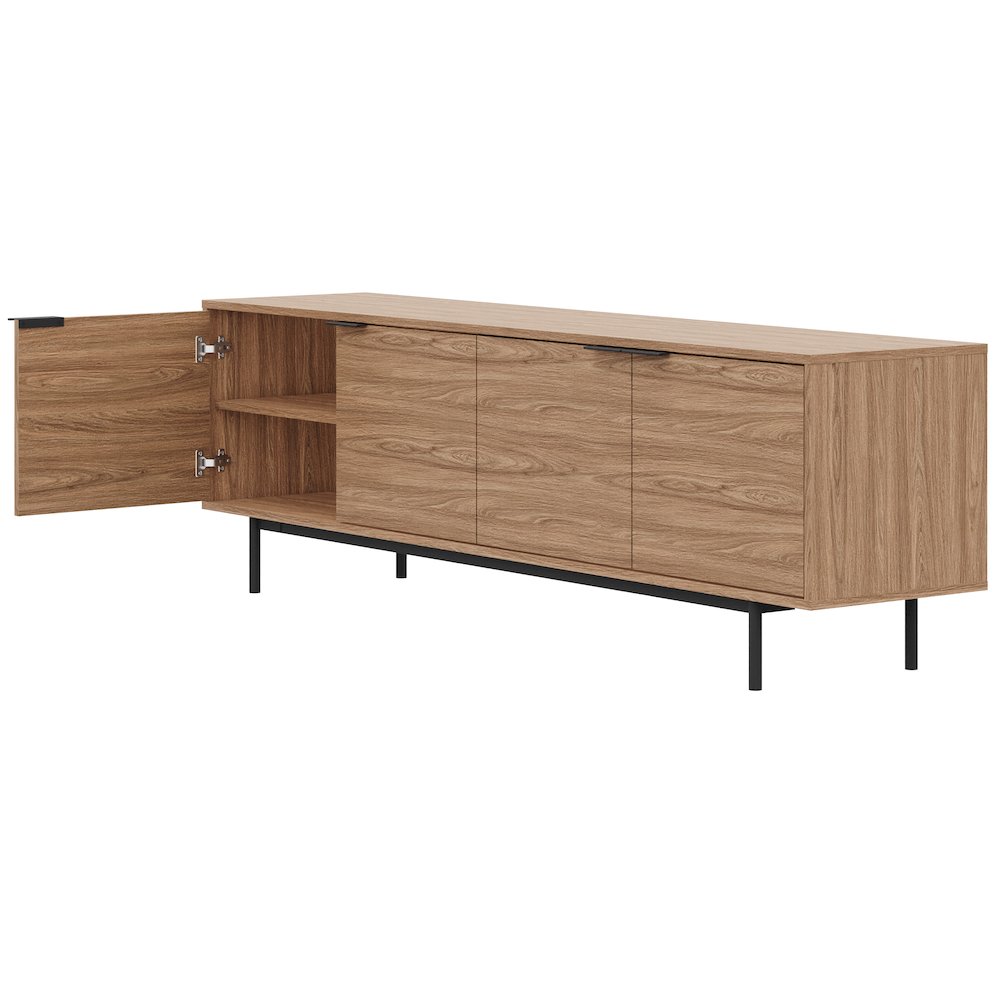 Hamilton 70” TV Stand with 4 Storage Cabinets. Picture 3