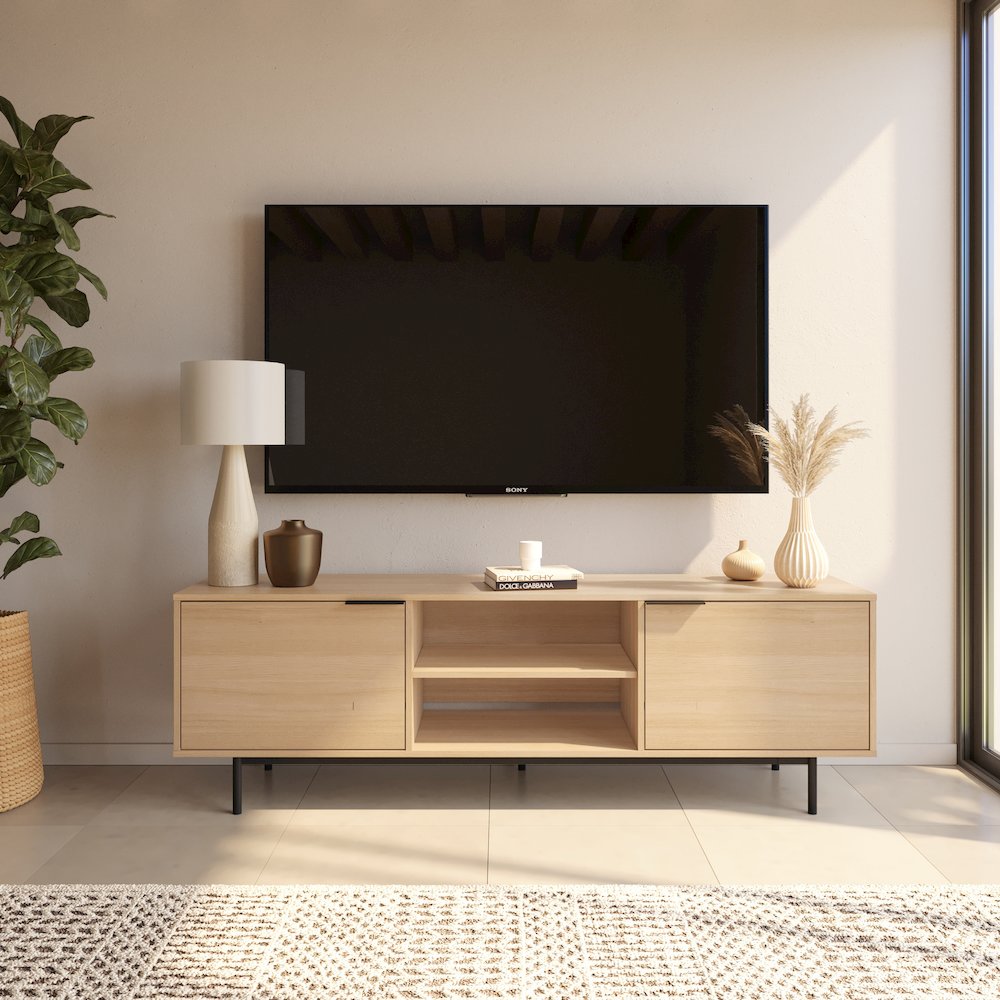 Hamilton 70” TV Stand with 2 Storage Cabinets. Picture 8