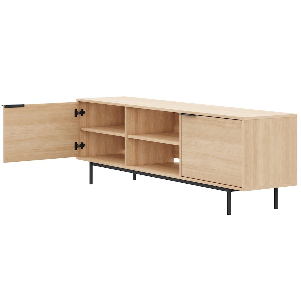 Hamilton 70” TV Stand with 2 Storage Cabinets. Picture 3