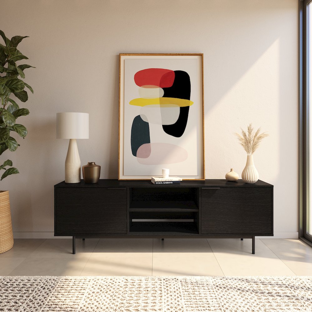 Hamilton 70” TV Stand with 2 Storage Cabinets. Picture 6