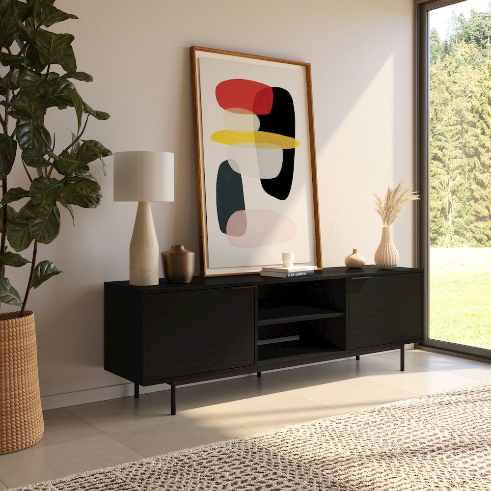 Hamilton 70” TV Stand with 2 Storage Cabinets. Picture 7