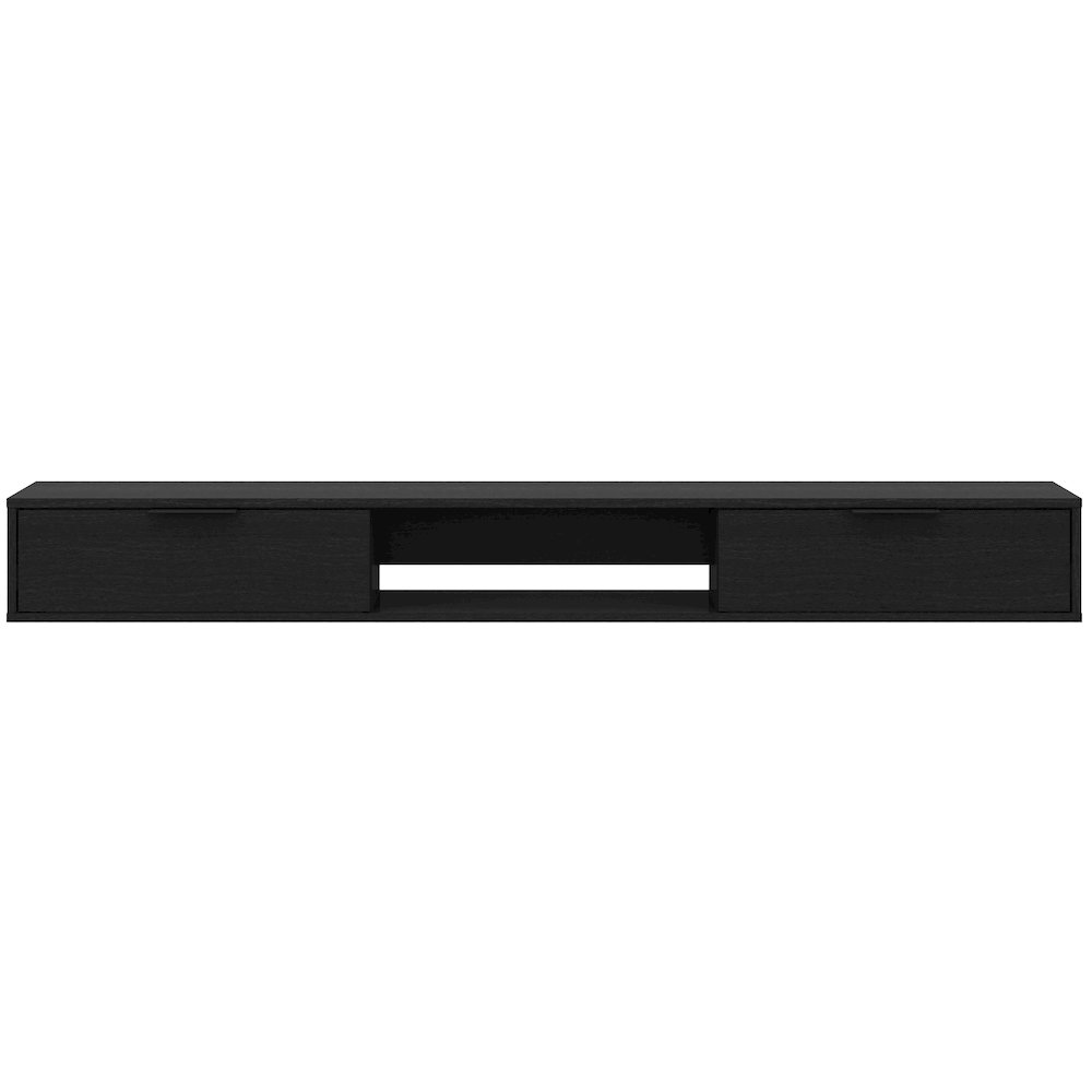 Slim 72” Wall-mounted TV Stand with 2 Storage Cabinets. Picture 3