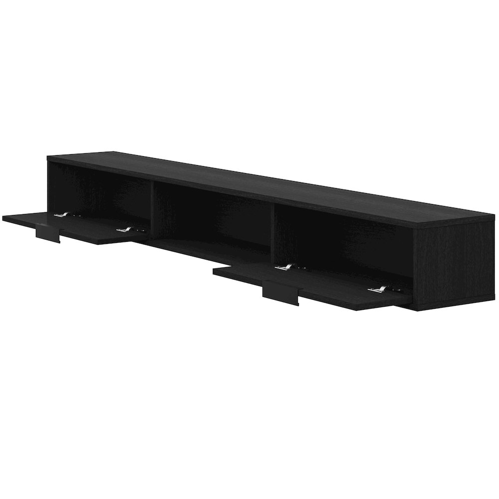 Slim 72” Wall-mounted TV Stand with 2 Storage Cabinets. Picture 2