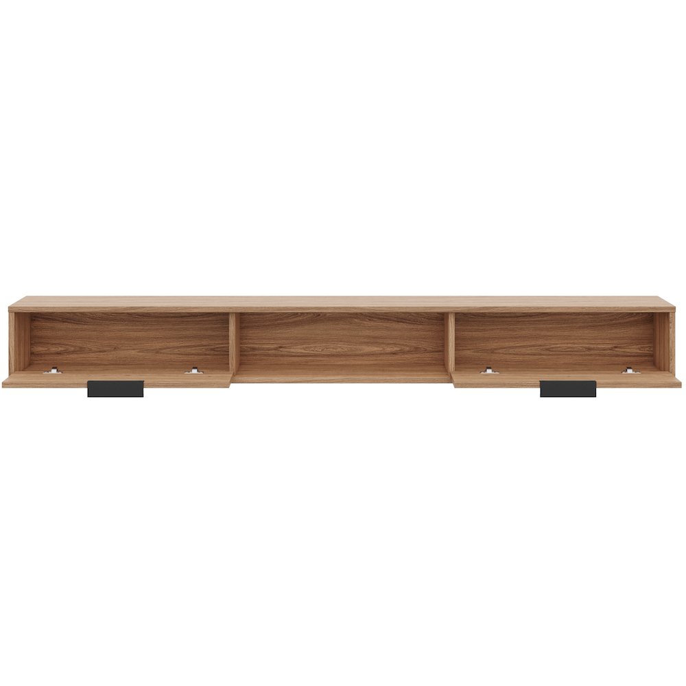 Slim 72” Wall-mounted TV Stand with 2 Storage Cabinets. Picture 2