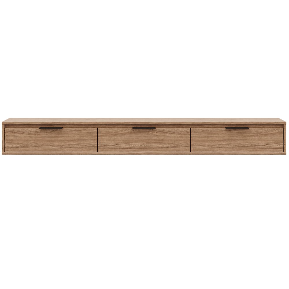 Slim 72” Wall-mounted 3-Door TV Stand with 3 Storage Cabinets. Picture 4