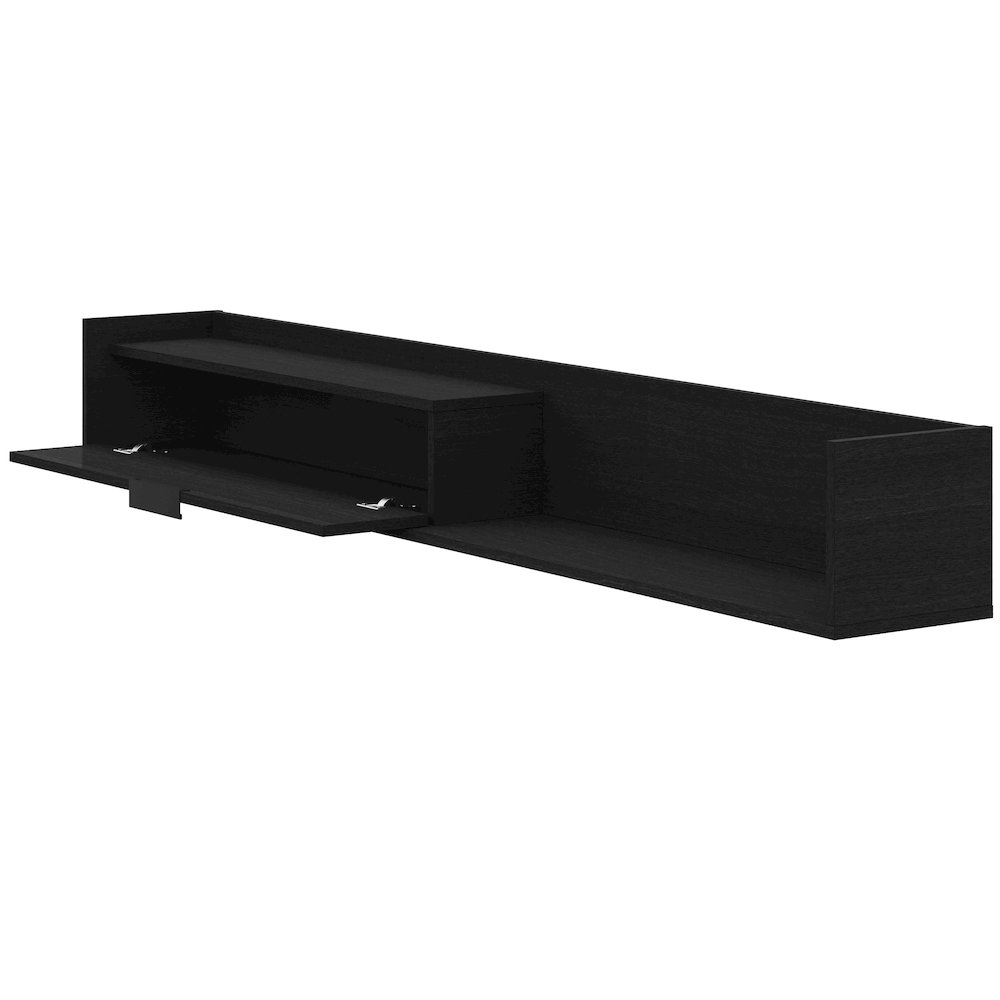 Slim 72” Wall-mounted TV Stand with Storage Cabinet. Picture 5
