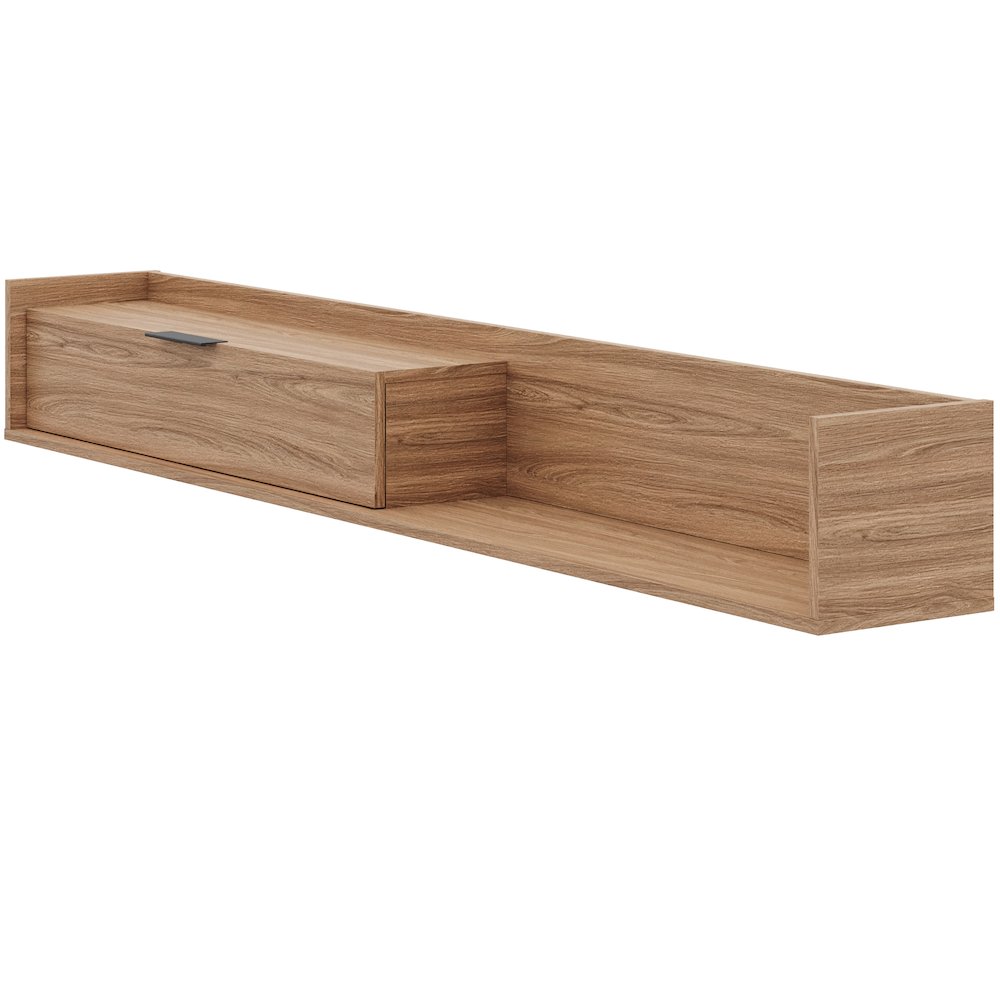 Slim 72” Wall-mounted TV Stand with Storage Cabinet. Picture 1