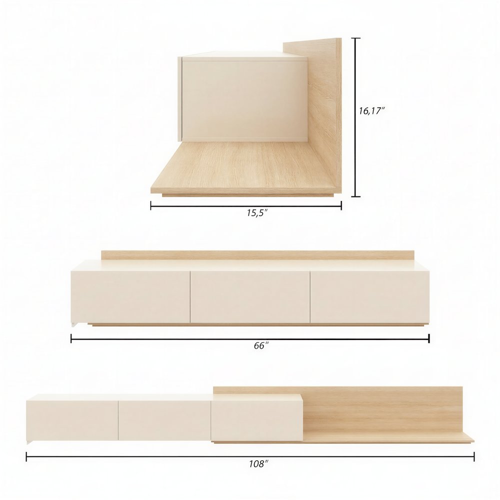 Noa Extendable TV Console. Picture 8