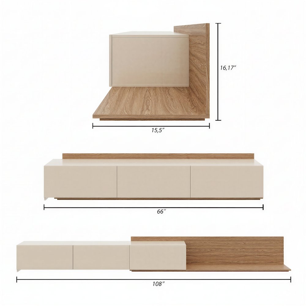 Noa Extendable TV Console. Picture 8