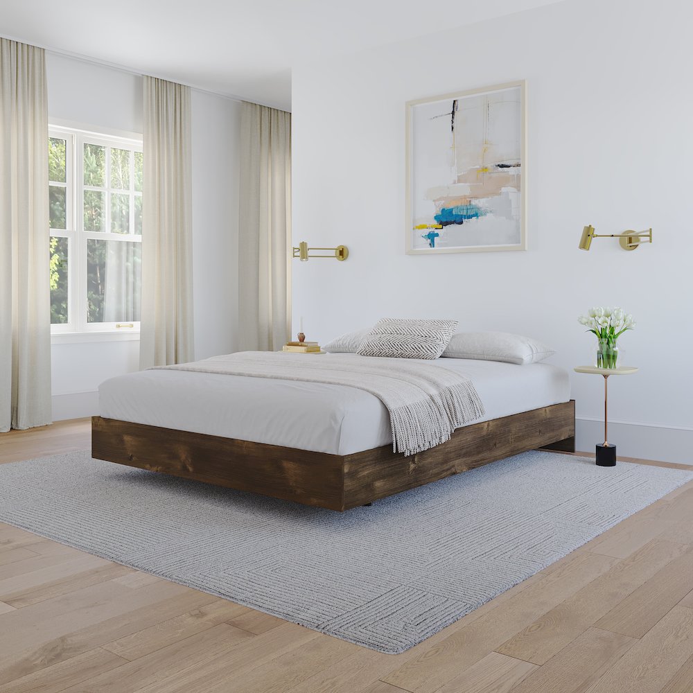 Platform Bed Frame, Full|Truffle. Picture 6