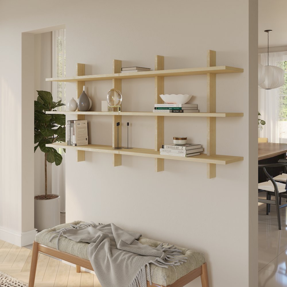 Modular wall shelving system. Picture 4