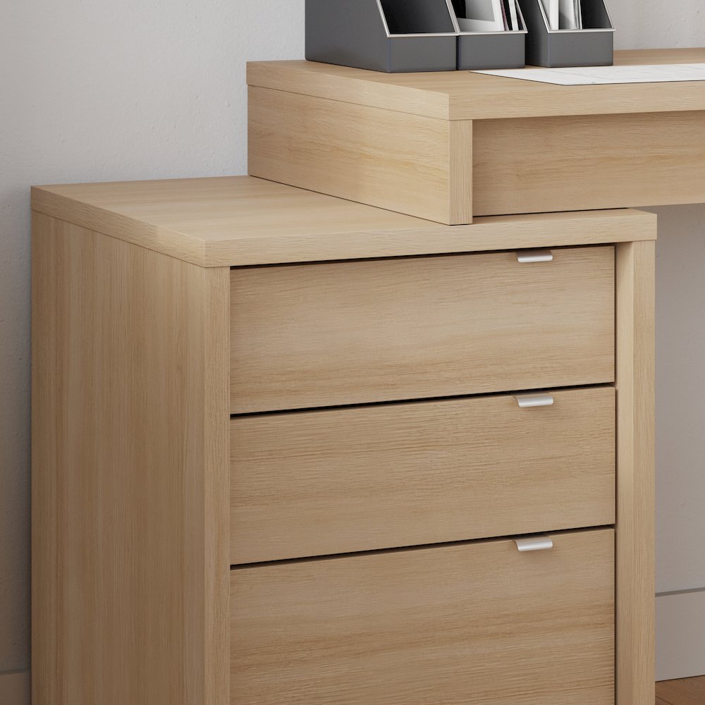 Multi-Purpose Storage Office Storage And Filling Cabinet In Natural Blonde Oak. Picture 5
