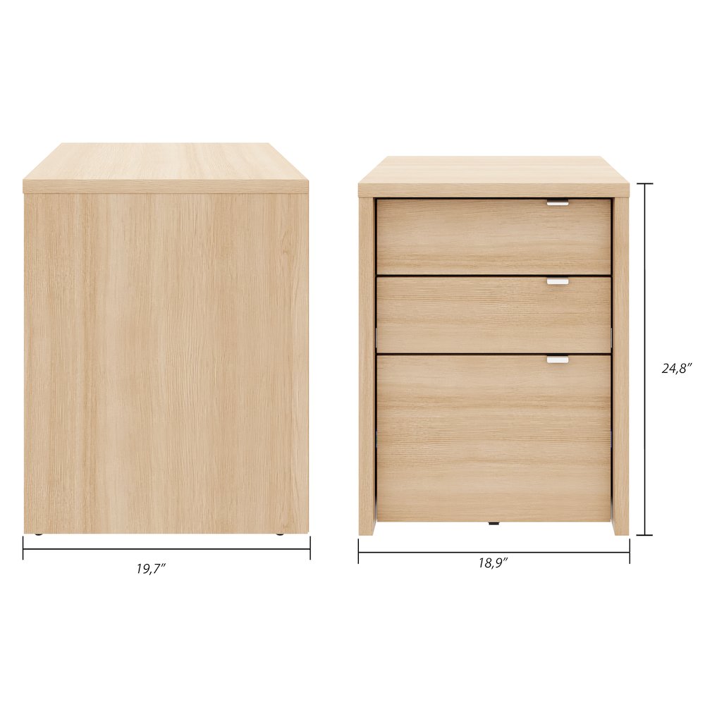 Multi-Purpose Storage Office Storage And Filling Cabinet In Natural Blonde Oak. Picture 6