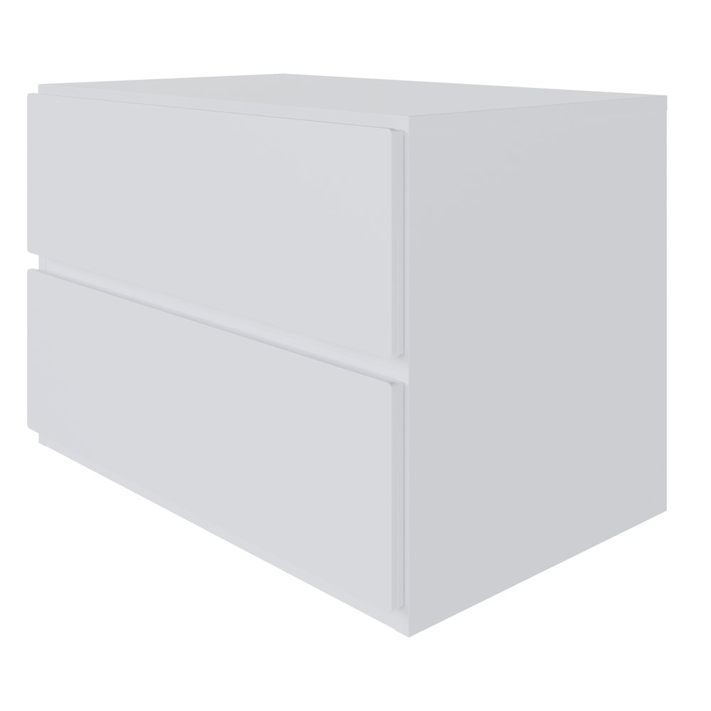 Nightstand With 1-Drawer And Folding Door, White. Picture 1